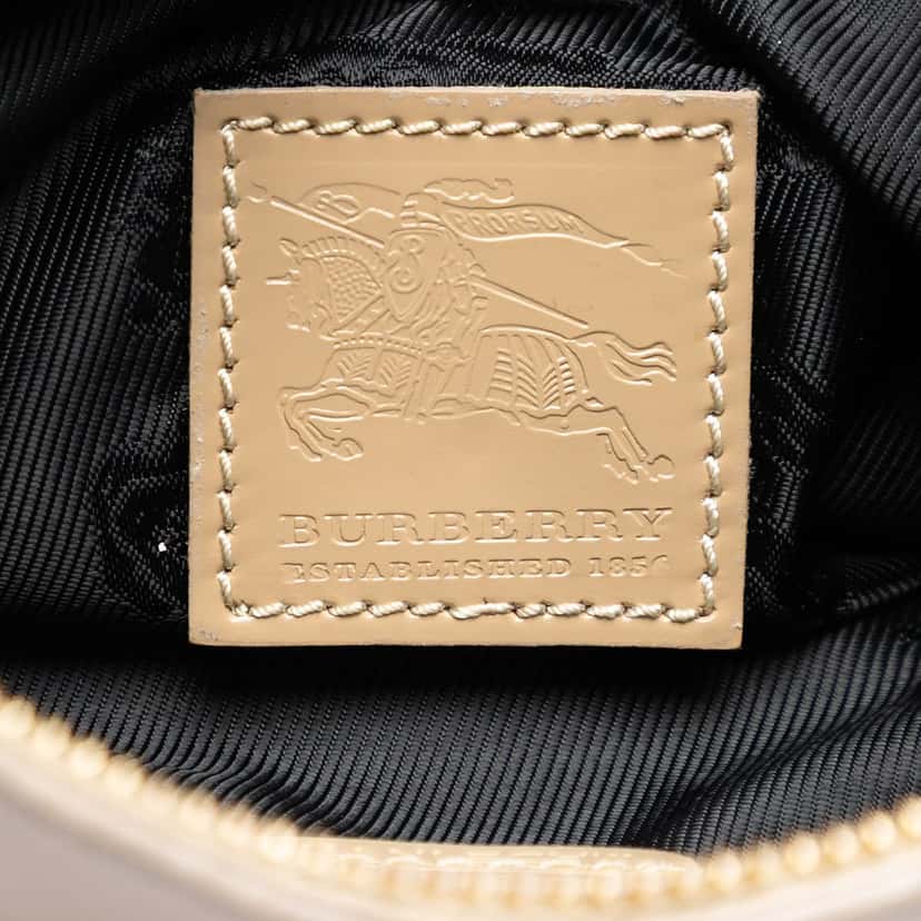 Burberry Quilted Nylon and Leather Sophie Shoulder Bag Brown Very good condition - Box View