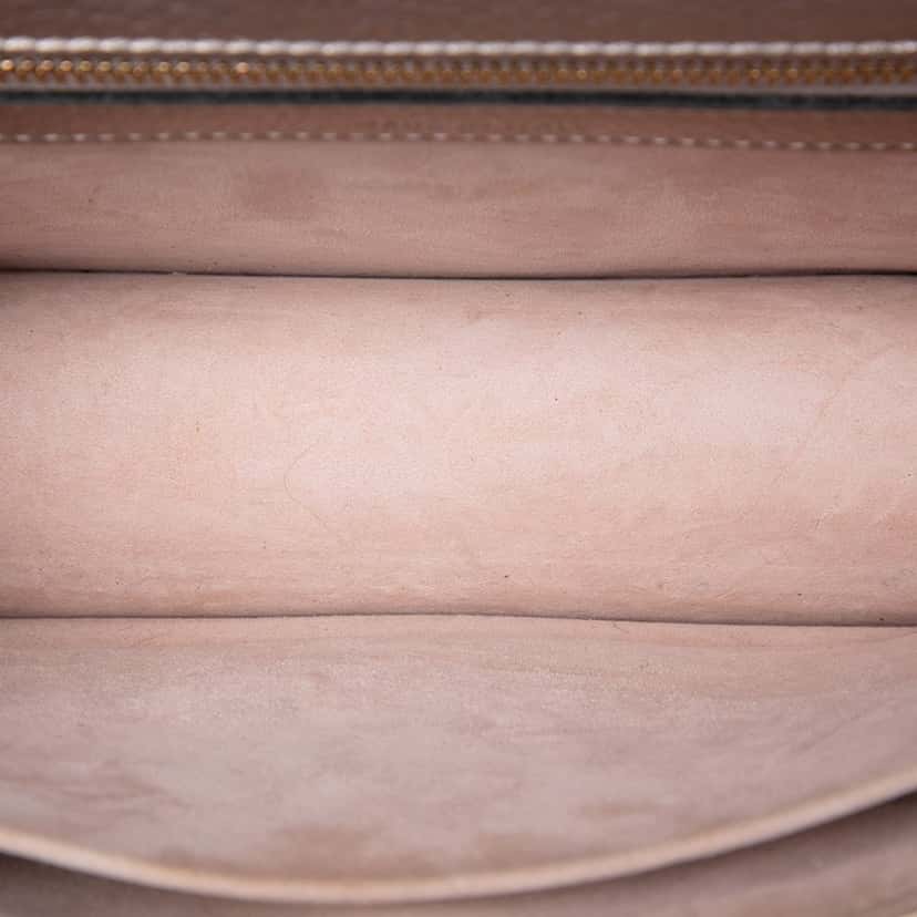 Dior Small Metallic Grained Calfskin Diorama Flap Gold Leather Very good condition - Model View