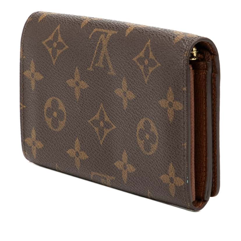 Louis Vuitton Monogram Porte Monnaie Billets Tresor Wallet Brown Very good condition - Back View