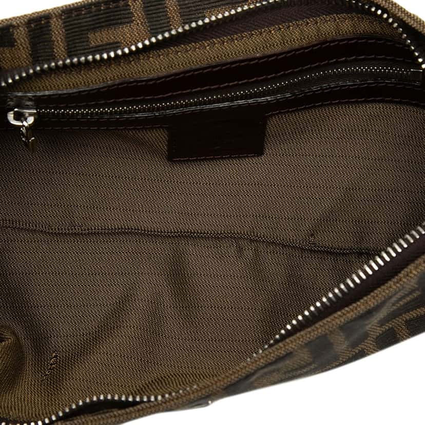 Fendi Zucca Canvas Shoulder Bag Brown Very good condition - Model View