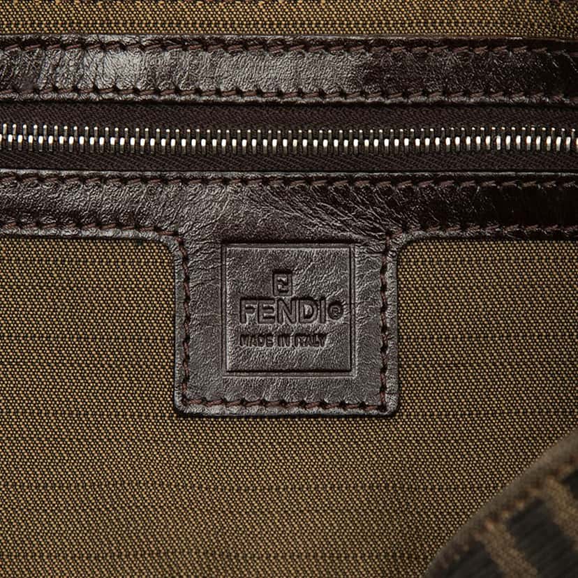 Fendi Zucca Canvas Shoulder Bag Brown Very good condition - Box View