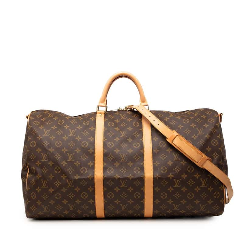 Louis Vuitton Monogram Keepall Bandouliere 60 Brown Very good condition - Front View