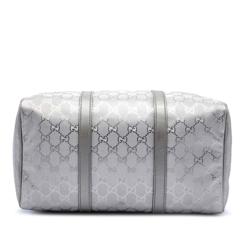 Gucci Medium GG Imprime Joy Boston Bag Silver Very good condition - Inside View