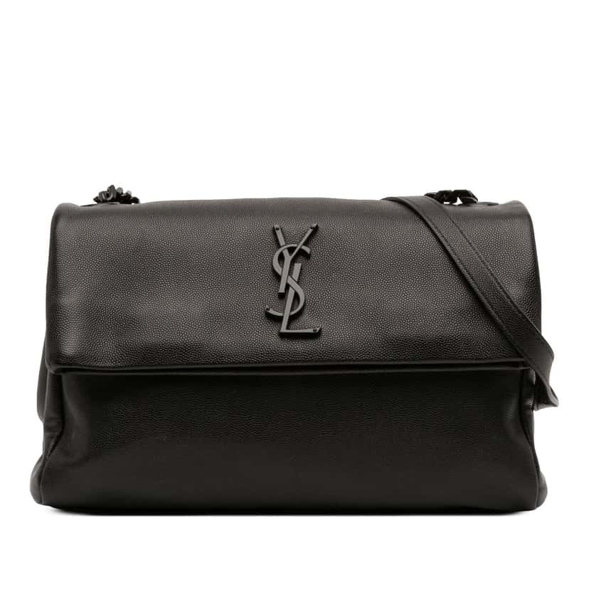 Saint Laurent Medium Grain De Poudre West Hollywood Crossbody Black Leather Very good condition - Front View