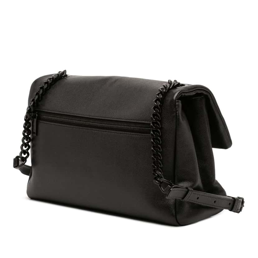 Saint Laurent Medium Grain De Poudre West Hollywood Crossbody Black Leather Very good condition - Back View