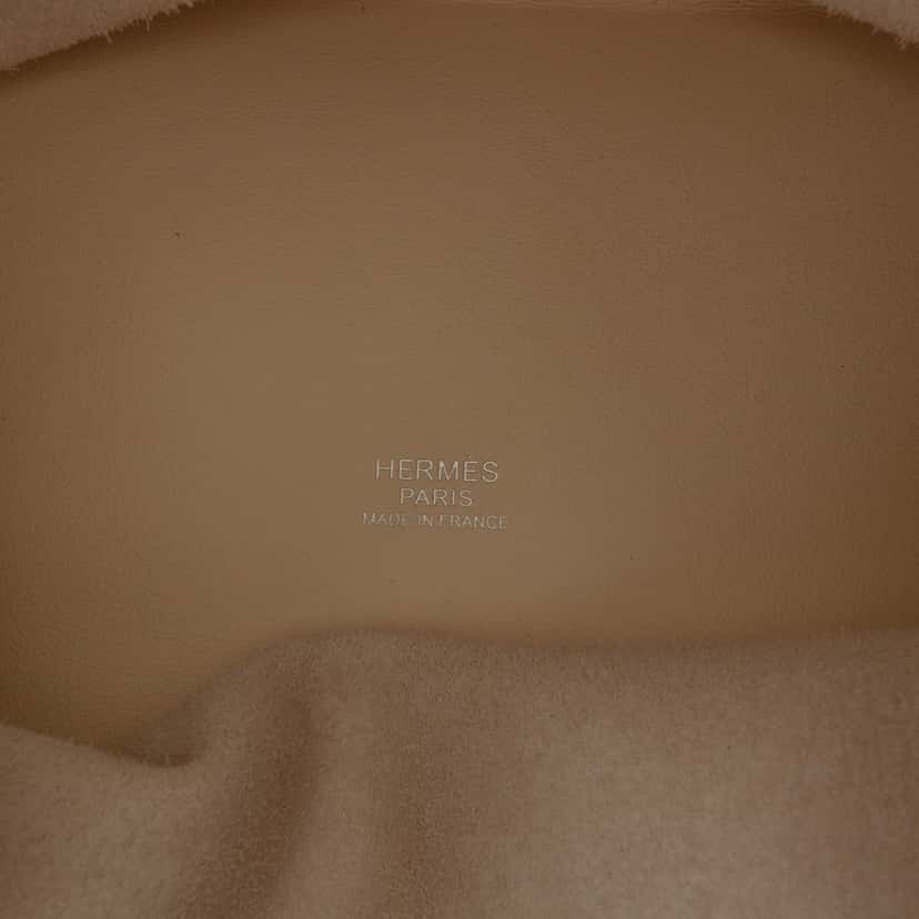 Hermès Swift Lucky Daisy Picotin Lock 18 White Leather Very good condition - Box View