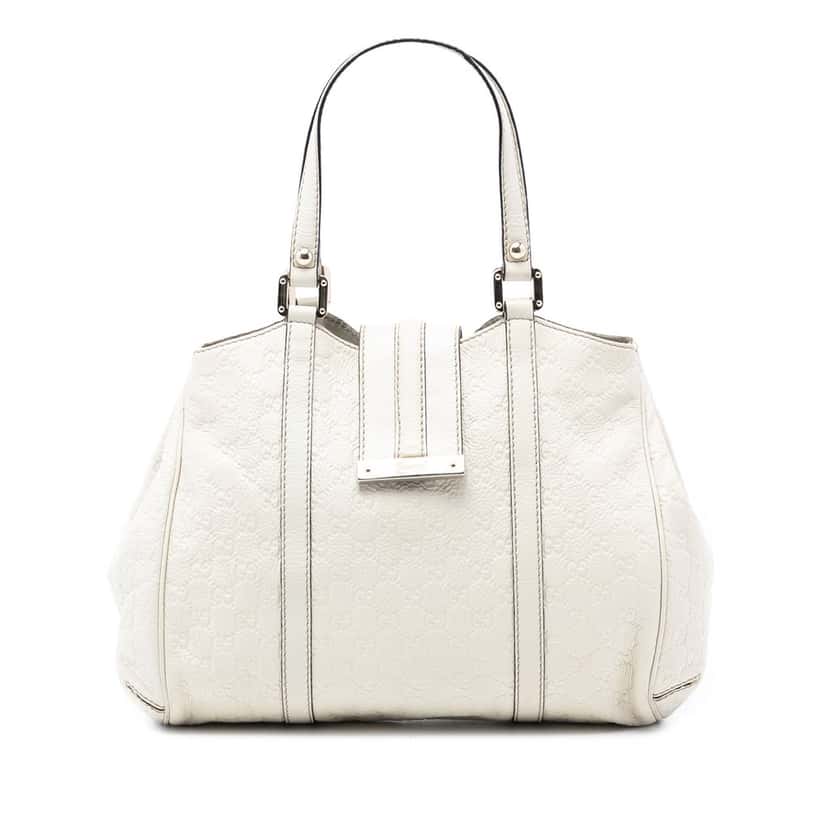 Gucci Guccissima New Ladies Tote White Leather Very good condition - Front View