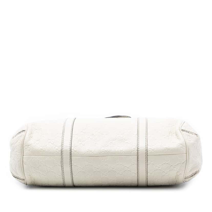 Gucci Guccissima New Ladies Tote White Leather Very good condition - Inside View