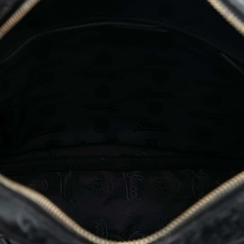 Gucci Guccissima Crossbody Black Leather Very good condition - Model View