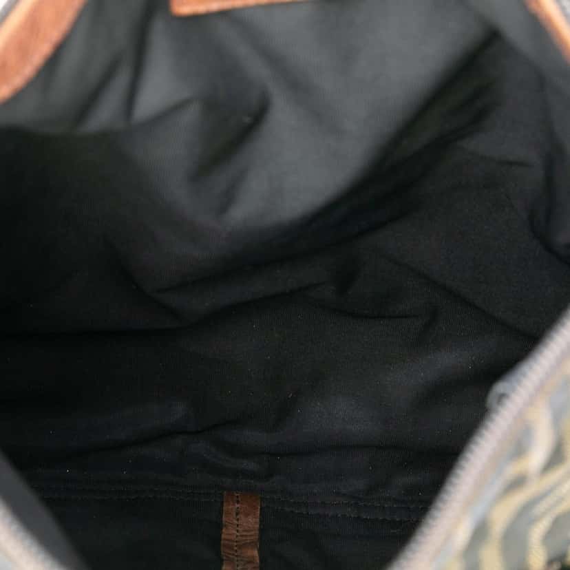Fendi Zucca Canvas FF Flat Messenger Bag Brown Very good condition - Model View