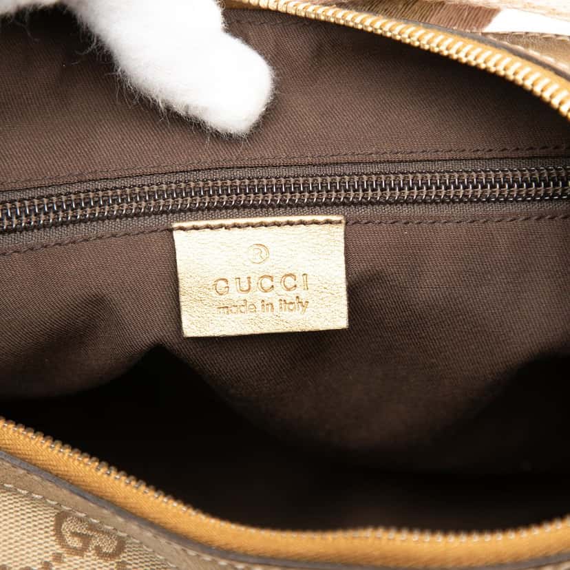 Gucci GG Canvas Web Crossbody Beige Very good condition - Box View