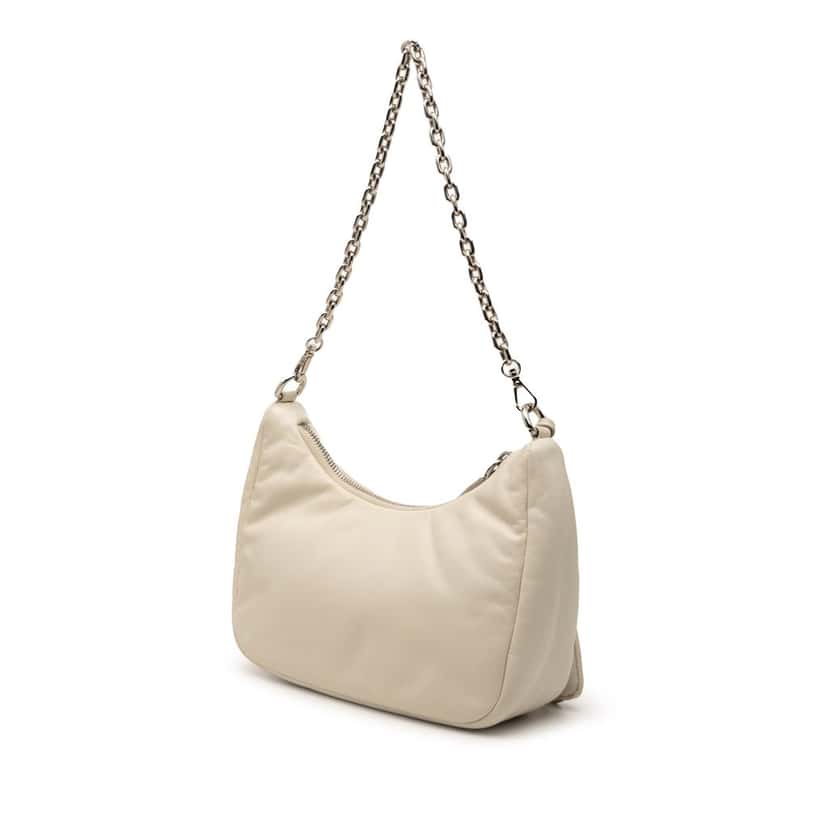 Prada Nappa Soft Padded Re Edition 2005 Satchel Brown Leather Very good condition - Back View