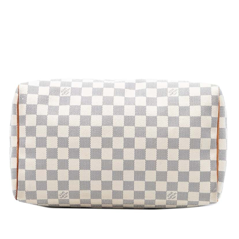 Louis Vuitton Damier Azur Speedy 30 White Very good condition - Inside View
