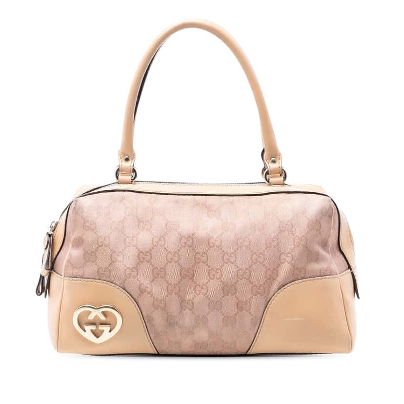 Gucci GG Canvas Lovely Handbag Pink Very good condition - Front View