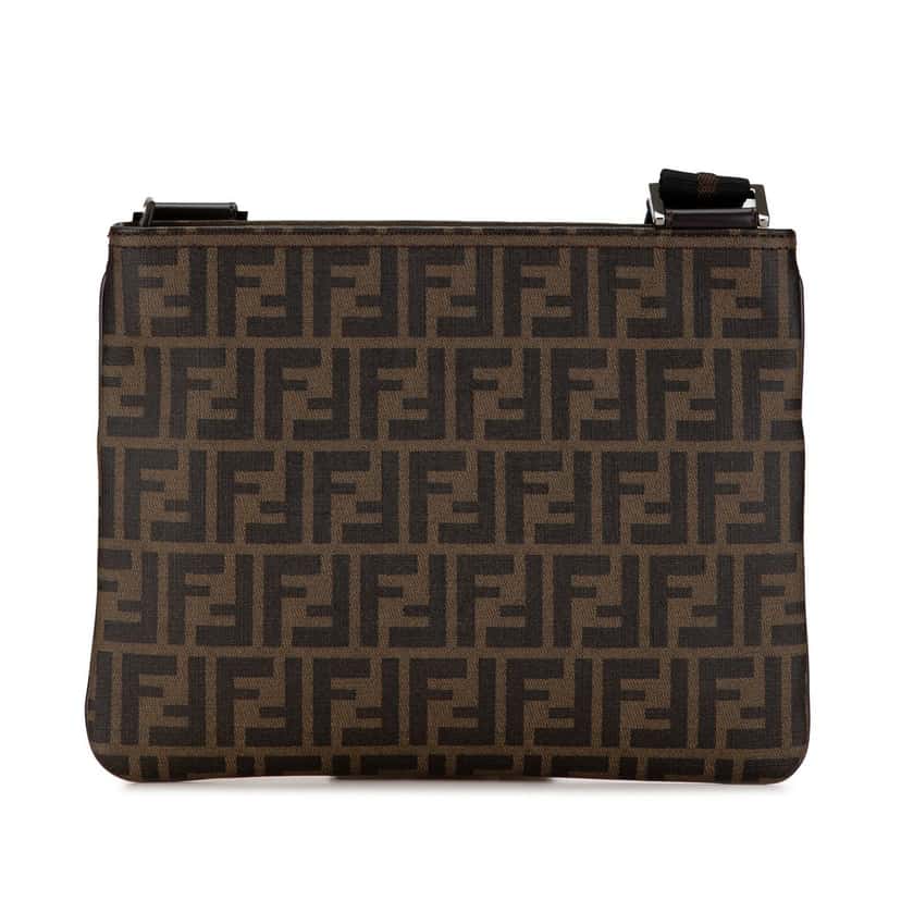 Fendi Zucca Coated Canvas Crossbody Brown Very good condition - Inside View
