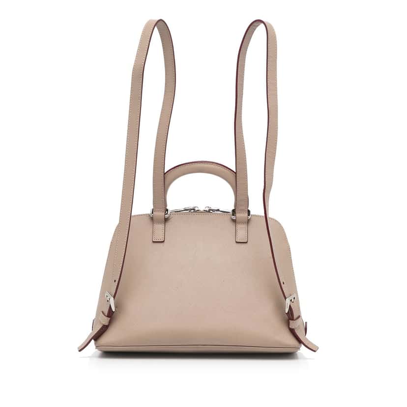 Prada Saffiano Lux Promenade Backpack Brown Leather Very good condition - Model View