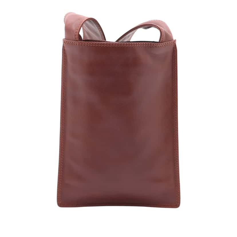 Chanel Lambskin Crossbody Brown Leather Very good condition - Back View