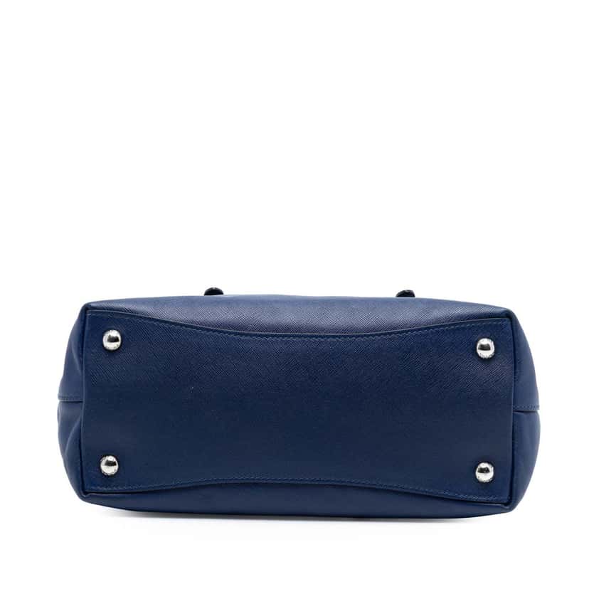 Prada Saffiano Soft Shopping Tote Blue Leather Very good condition - Inside View