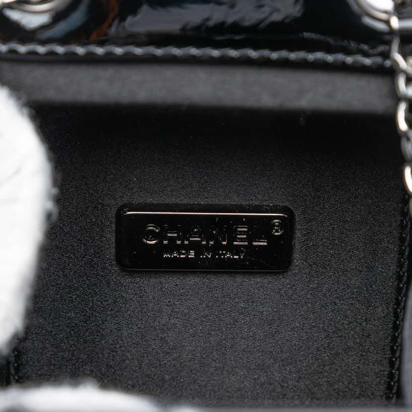 Chanel Patent Milk Carton Crossbody Black Leather Very good condition - Box View