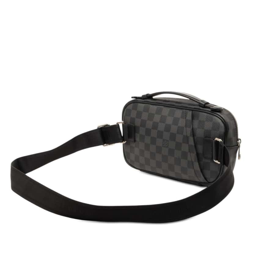 Louis Vuitton Damier Graphite Ambler Black Very good condition - Back View