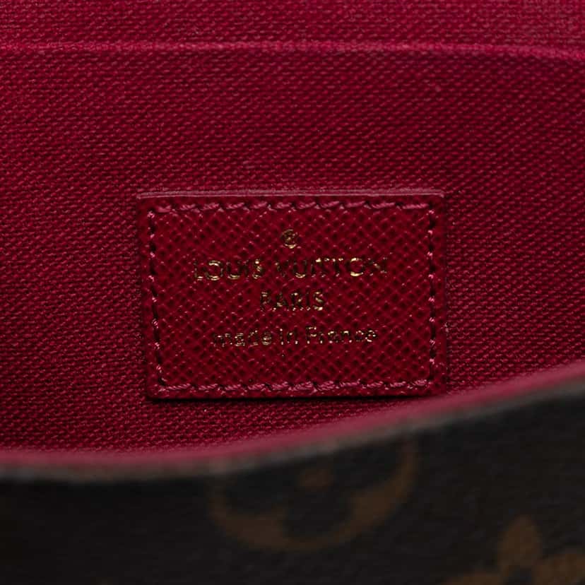 Louis Vuitton Monogram Pochette Felicie Brown Very good condition - Box View