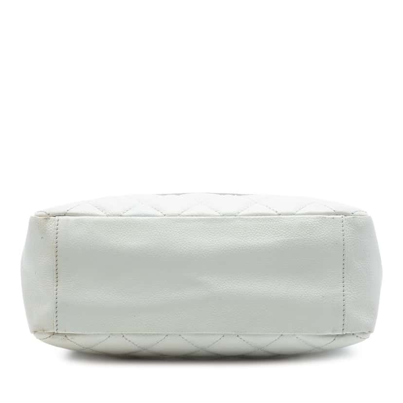 Chanel Caviar Petite Shopping Tote White Leather Very good condition - Inside View