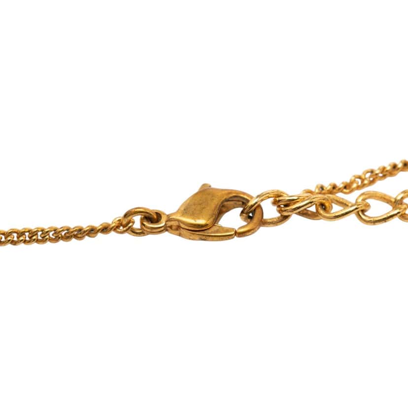 Dior Gold Plated Bag Pendant Necklace Gold Metal Very good condition - Inside View
