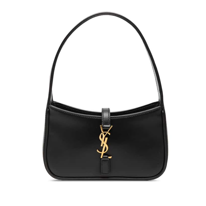 Saint Laurent Mini Smooth Calfskin Le 5 a 7 Black Leather Very good condition - Front View