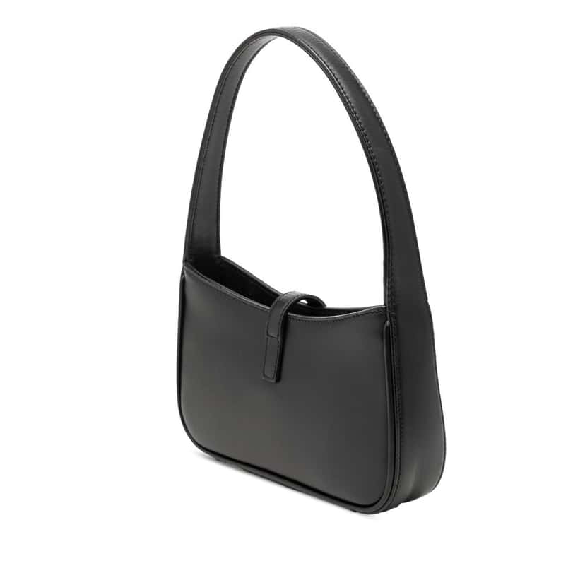 Saint Laurent Mini Smooth Calfskin Le 5 a 7 Black Leather Very good condition - Back View