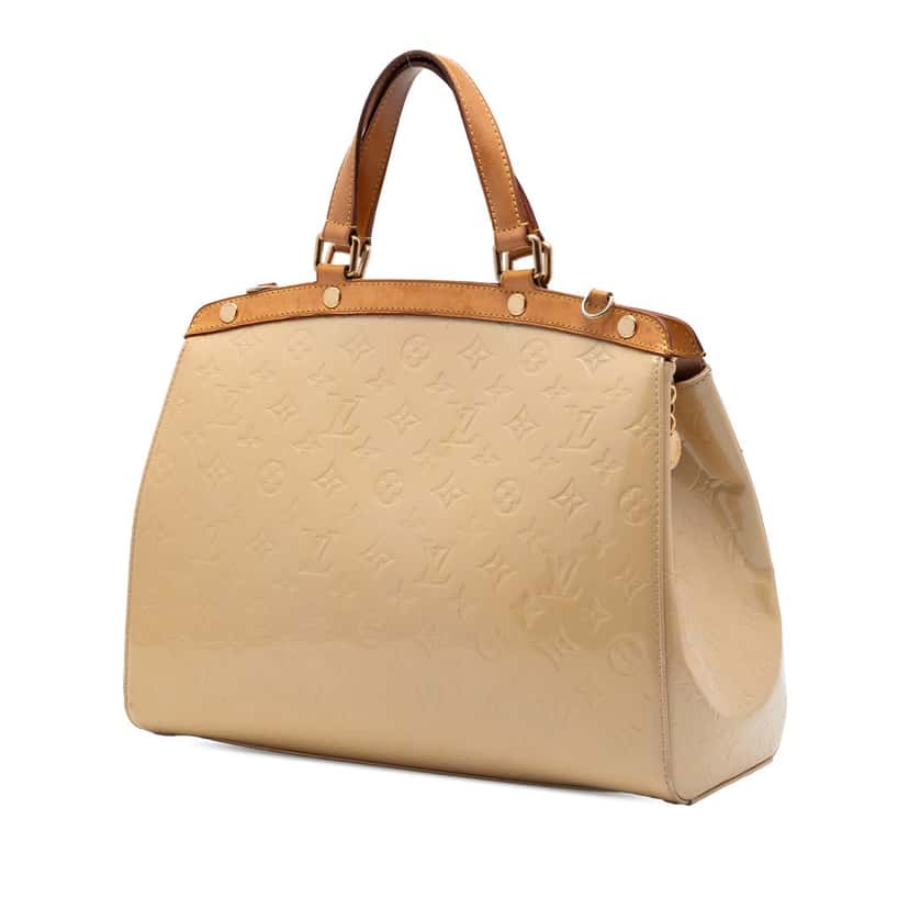 Louis Vuitton Monogram Vernis Brea GM Beige Leather Very good condition - Back View