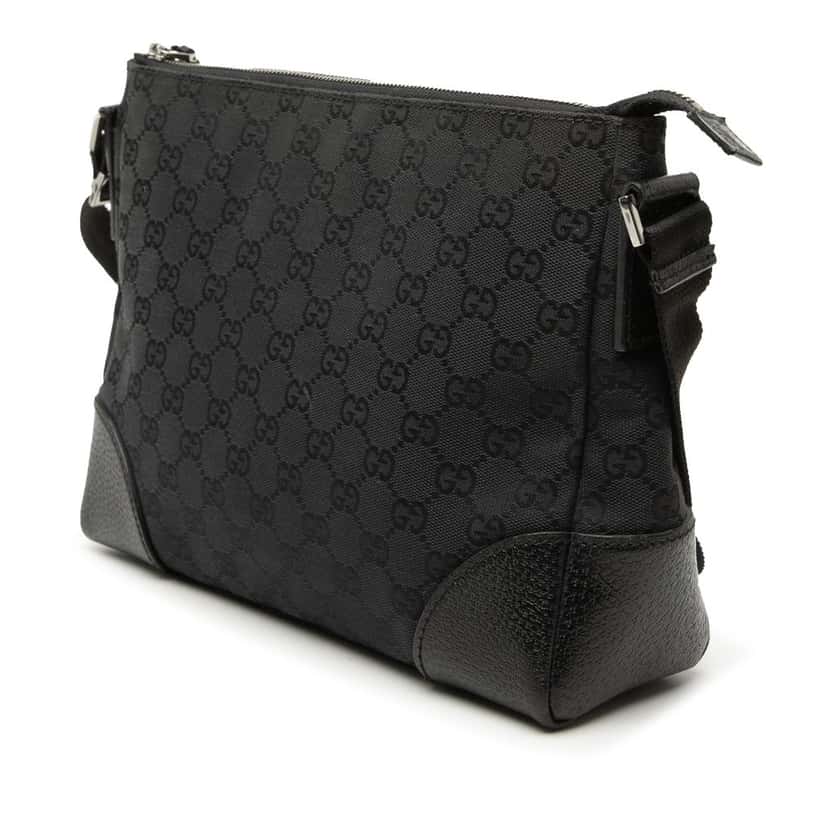 Gucci GG Canvas Crossbody Black Very good condition - Back View