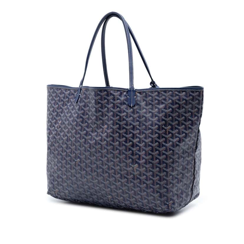 Goyard Goyardine Saint Louis GM Blue Very good condition - Back View