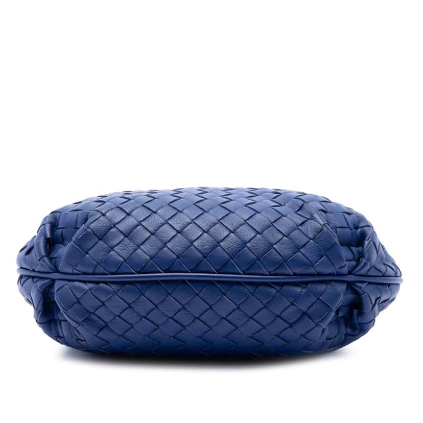 Bottega Veneta Small Nappa Intrecciato Crossbody Blue Leather Very good condition - Inside View