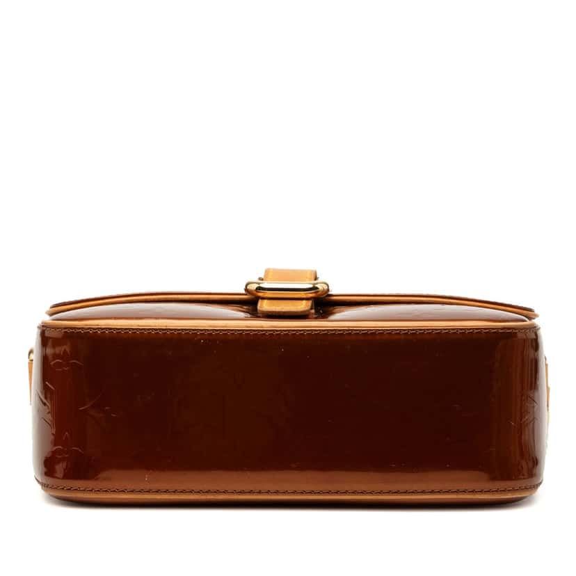 Louis Vuitton Monogram Vernis Christie GM Brown Leather Good condition - Inside View