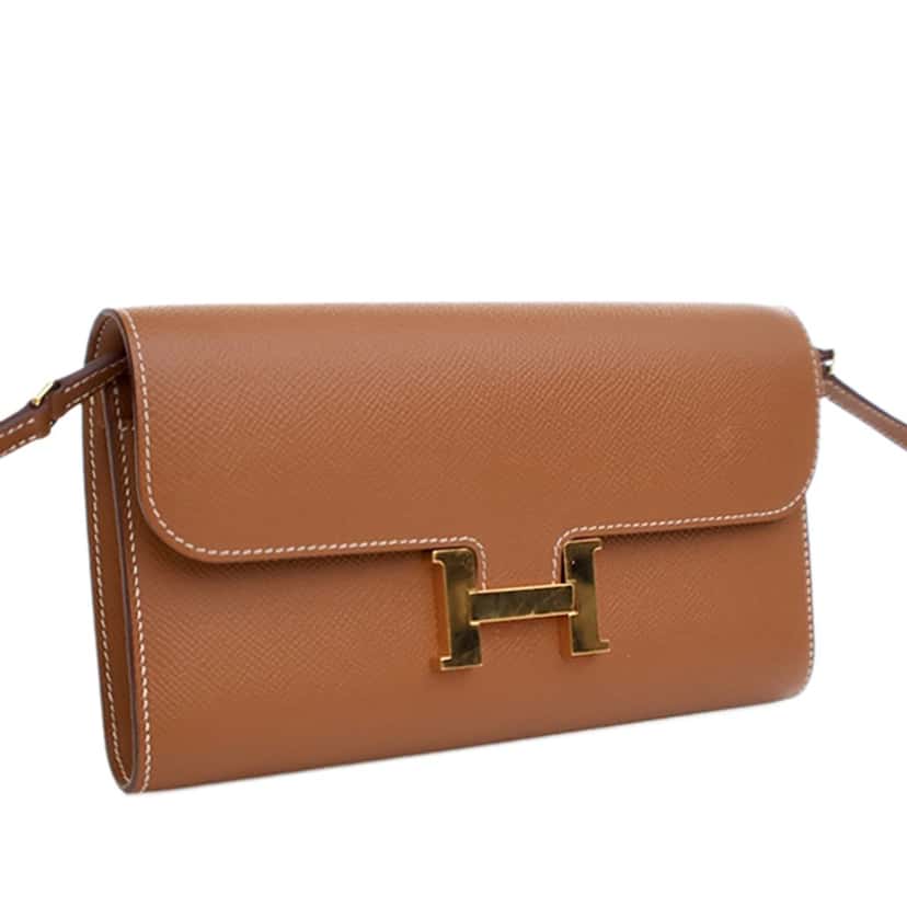 Hermès Epsom Constance Long To Go Wallet Brown Leather Very good condition - Inside View