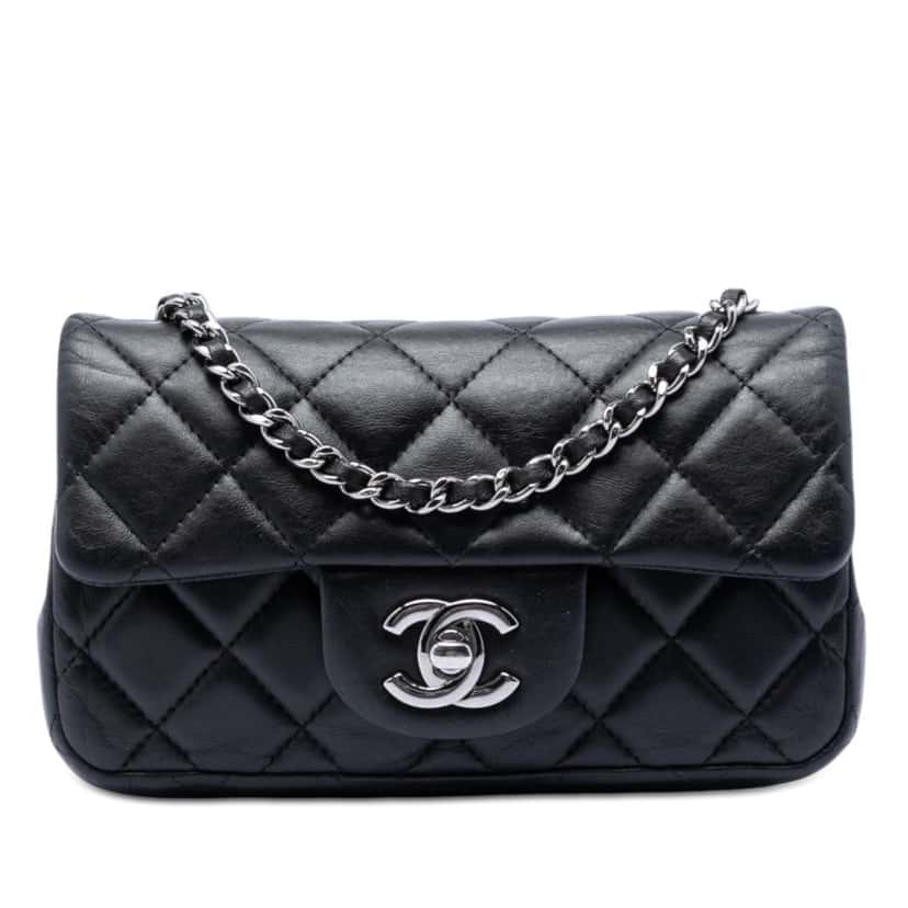 Chanel Extra Mini Rectangular Quilted Lambskin Flap