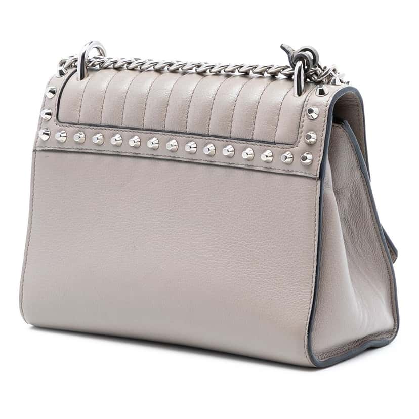 Prada Studded Glace Calf Sound Lock Crossbody Other Leather Very good condition - Back View