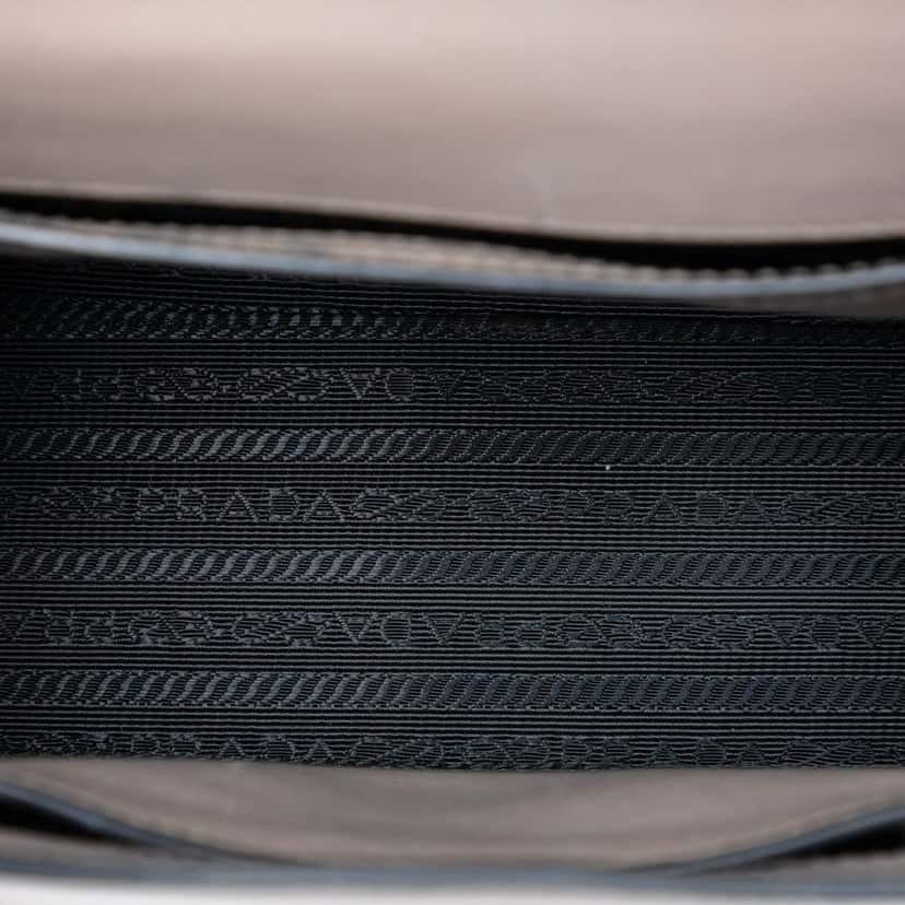 Prada Studded Glace Calf Sound Lock Crossbody Other Leather Very good condition - Inside View