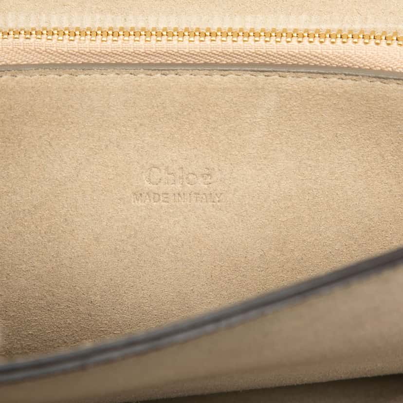 Chloé Medium Calfskin and Suede Faye Crossbody Brown Leather Very good condition - Box View