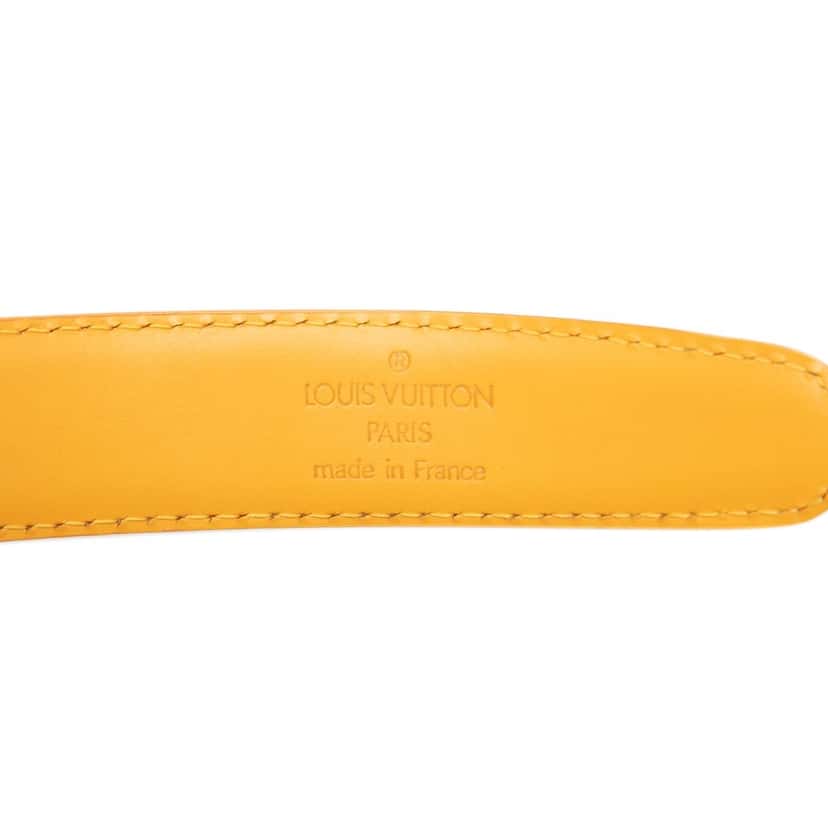 Louis Vuitton Epi Ceinture Belt Yellow Leather Very good condition - Box View