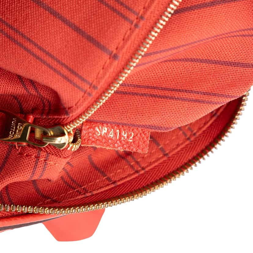 Louis Vuitton Monogram Empreinte Speedy Bandouliere 25 Red Leather Very good condition - Box View