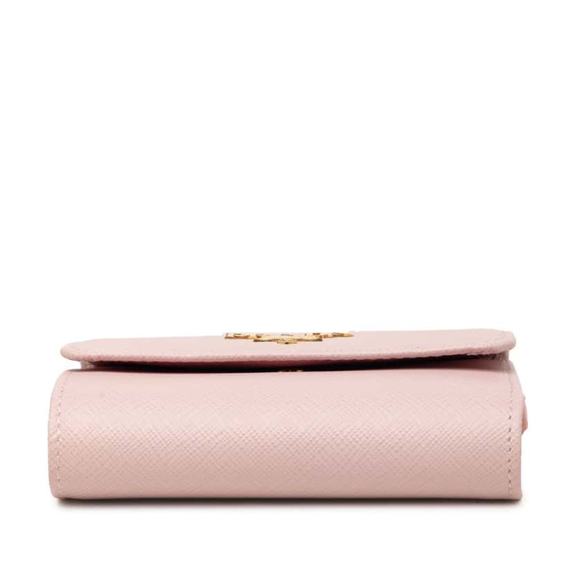 Prada Saffiano Trifold Wallet Pink Leather Very good condition - Inside View