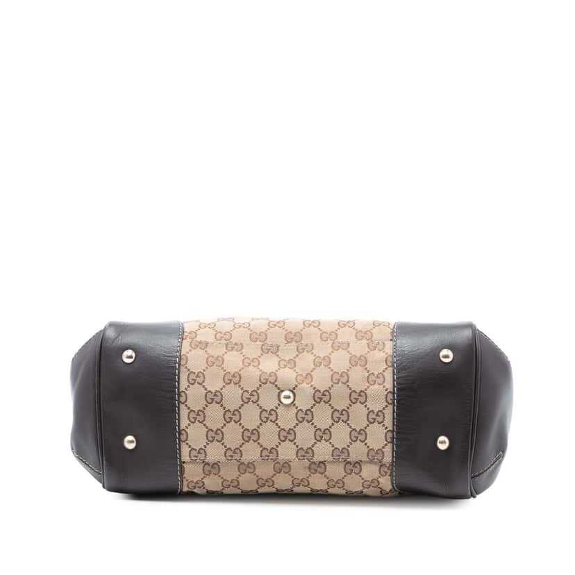 Gucci GG Canvas Web Mayfair Tote Beige Very good condition - Inside View