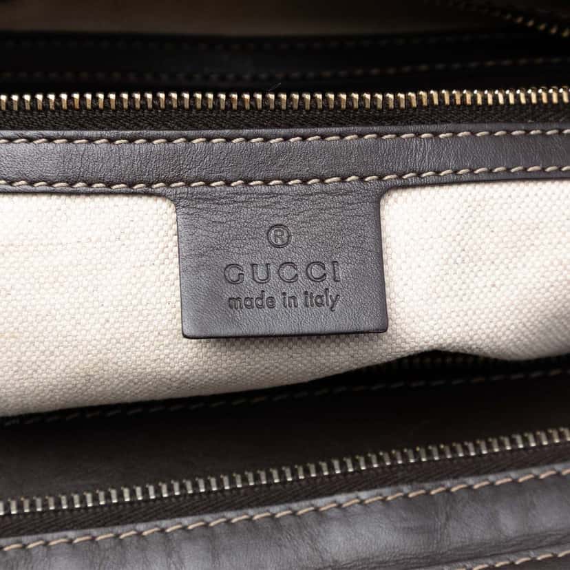 Gucci GG Canvas Web Mayfair Tote Beige Very good condition - Box View