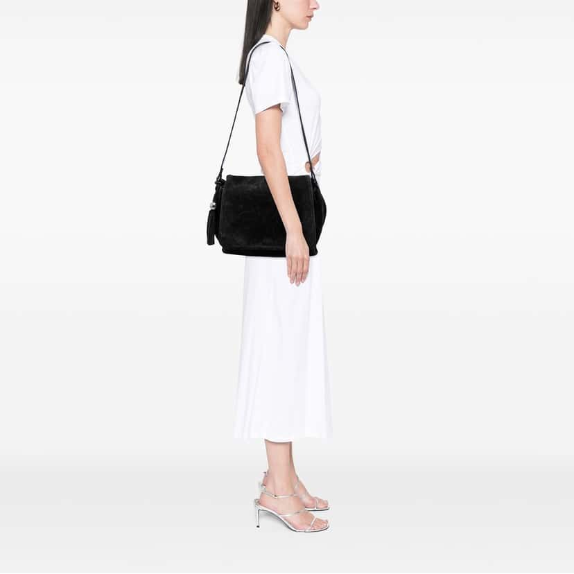 Chanel Suede Triple CC Crossbody Black Leather Very good condition - Box View