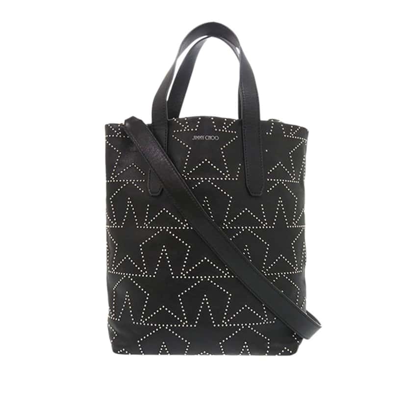 Jimmy Choo Leather Star Studded Sofia Tote Black Leather Very good condition - Front View