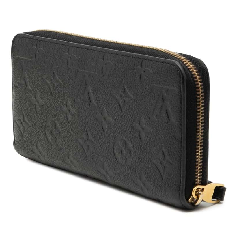 Louis Vuitton Monogram Empreinte Zippy Long Wallet Black Leather Very good condition - Back View