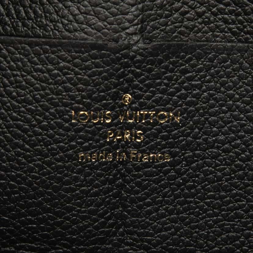 Louis Vuitton Monogram Empreinte Zippy Long Wallet Black Leather Very good condition - Box View