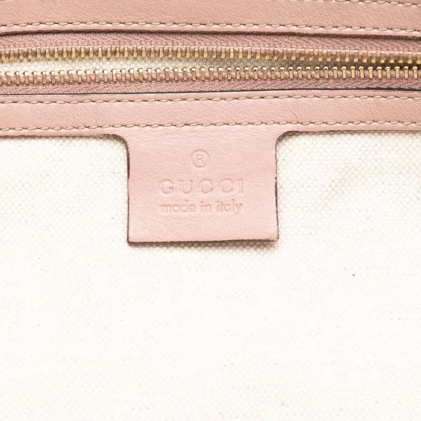 Gucci Guccissima Bree Tote Pink Leather Very good condition - Box View
