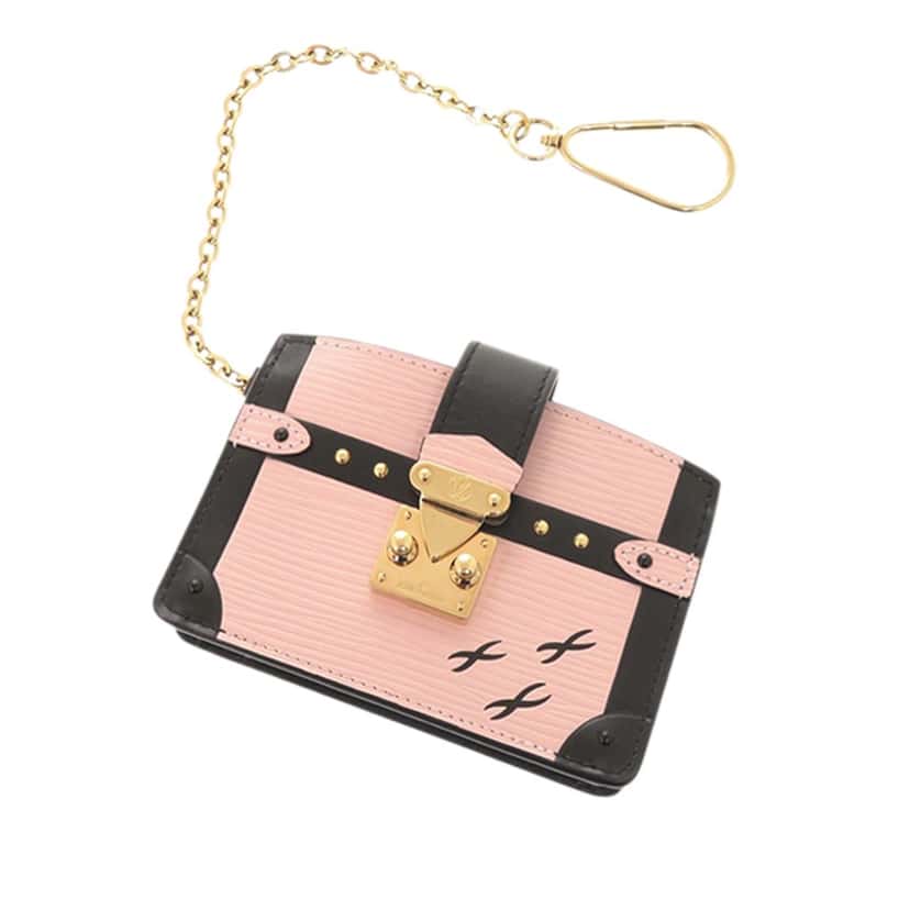 Louis Vuitton Epi Trunk Card Holder Pink Leather Very good condition - Inside View